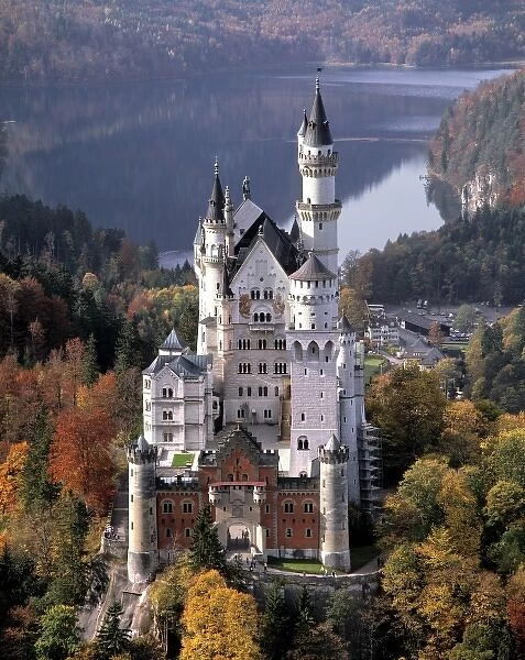 Germany, Bavaria, Neuschwanstein Castle. Neuschwanstein Castle in Bavaria, Germany