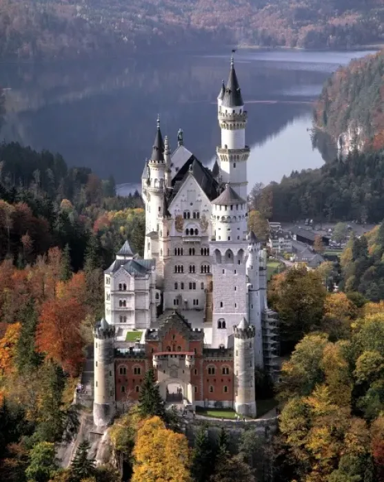 Framed Print : Germany, Bavaria, Neuschwanstein Castle. Neuschwanstein Castle in Bavaria, Germany