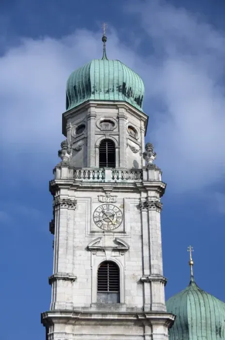 Framed Print : Germany, Bavaria, Passau. St. Stevens Cathedral, baroque exterior