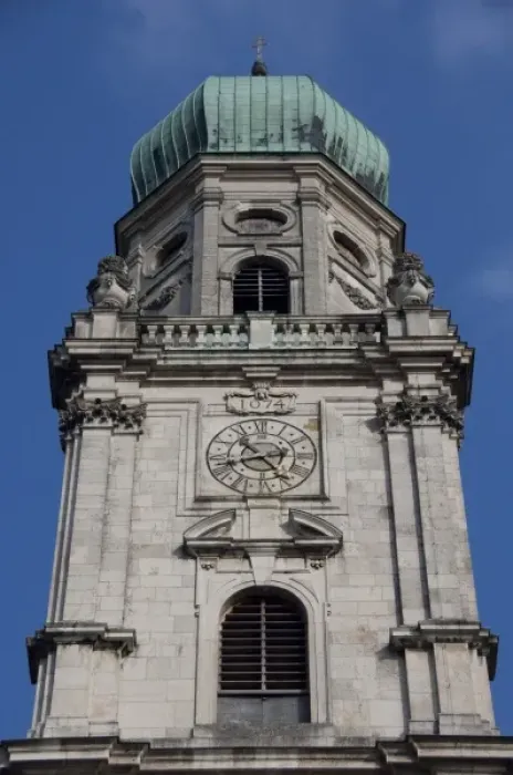 Framed Print : Germany, Bavaria, Passau. St. Stevens Cathedral, baroque exterior