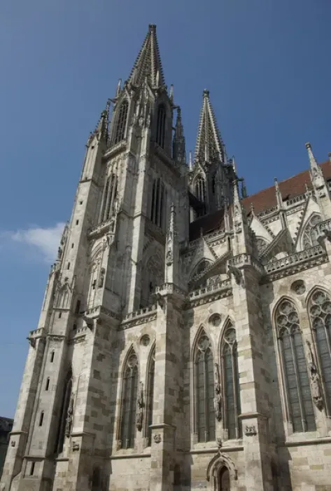 Framed Print : Germany, Bavaria, Regensburg. Bavarian Gothic St. Peters Cathedral (13th - 16th century) Framed Print : Germany, Bavaria, Regensburg. Bavarian Gothic St. Peters Cathedral (13th - 16th century)