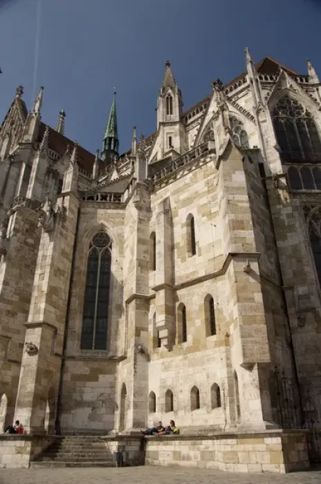 Framed Print : Germany, Bavaria, Regensburg. Bavarian Gothic St. Peters Cathedral (13th - 16th century) Framed Print : Germany, Bavaria, Regensburg. Bavarian Gothic St. Peters Cathedral (13th - 16th century)