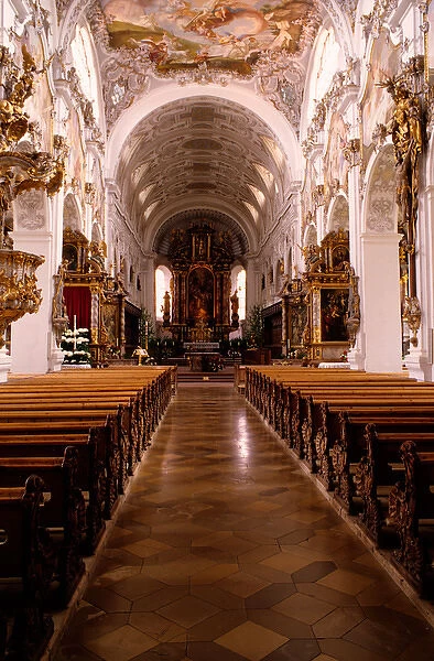 Germany, Bavaria, Steingaden. Welfenmunster church
