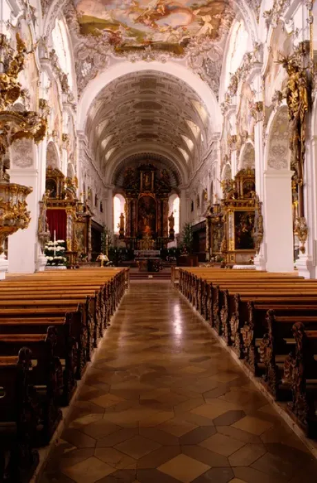 Framed Print : Germany, Bavaria, Steingaden. Welfenmunster church Framed Print : Germany, Bavaria, Steingaden. Welfenmunster church