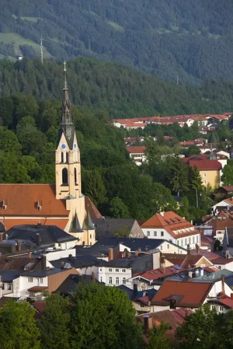 Framed Print : GERMANY, Bayern-Bavaria, Bad Tolz. Town Overview Framed Print : GERMANY, Bayern-Bavaria, Bad Tolz. Town Overview