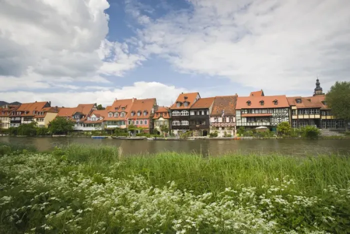 Framed Print : GERMANY, Bayern-Bavaria, Bamberg. Little Venice Area Framed Print : GERMANY, Bayern-Bavaria, Bamberg. Little Venice Area