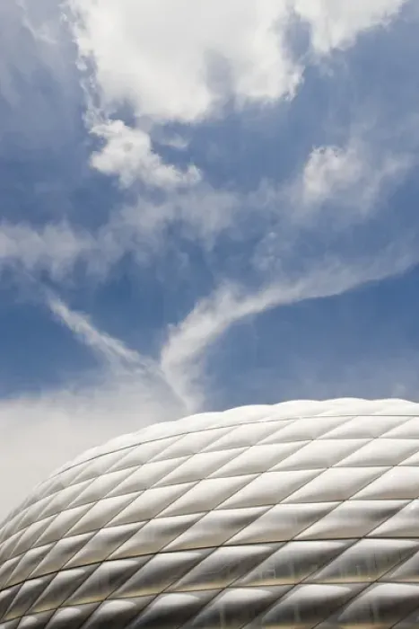 Framed Print : GERMANY, Bayern-Bavaria, Munich. Allianz Arena Football Stadium