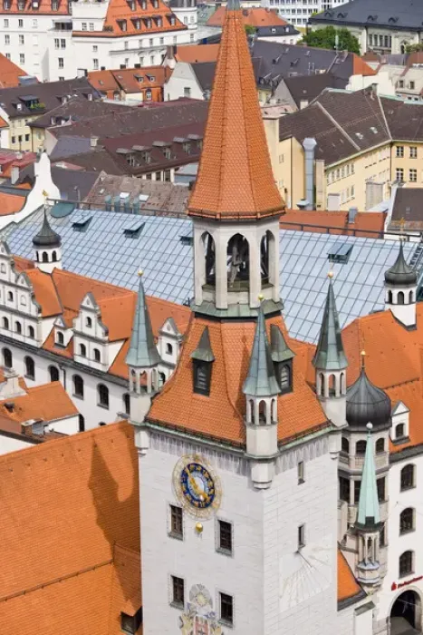 Framed Print : GERMANY, Bayern-Bavaria, Munich. Old Town hall tower