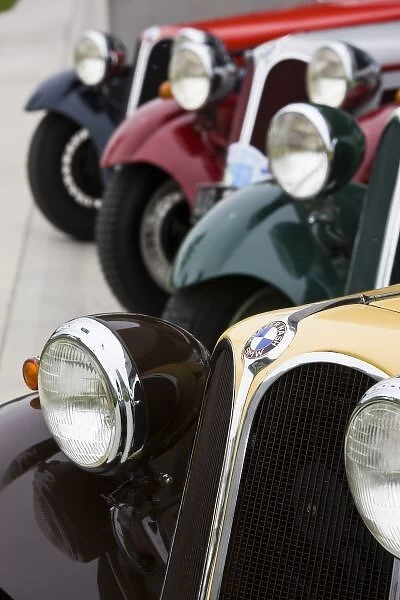 Germany, Bayern-Bavaria, Munich. BMW Welt Car Emporium, BMW-Fraser-Nash Cars from the 1930s
