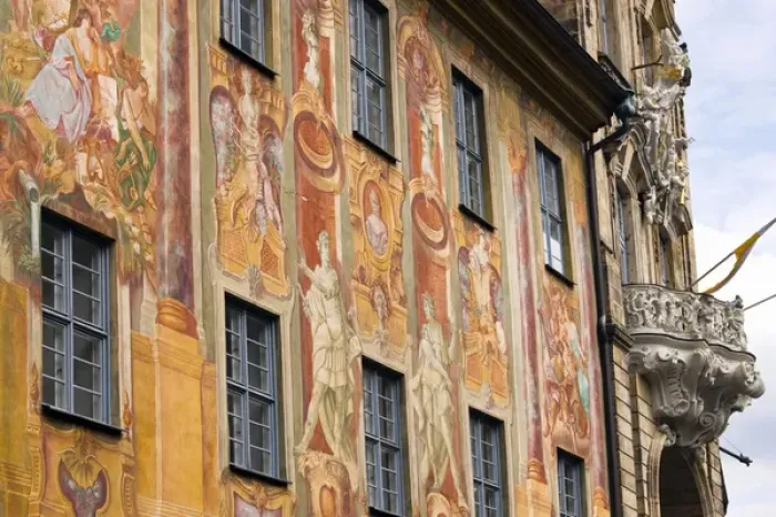 Framed Print : GERMANY, Bayern-Bavaria, Nuremberg. Old Town Hall, Building Frescoes Framed Print : GERMANY, Bayern-Bavaria, Nuremberg. Old Town Hall, Building Frescoes