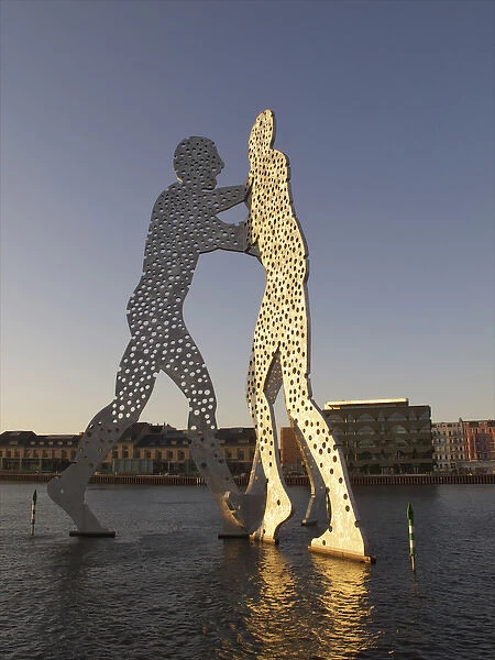 Germany, Berlin: Molecule Man by Jonathan Borofsky; 30m  /  100foot high sculpture