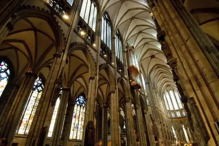 Framed Print : Germany, Cologne (aka Koln). 13th Century Gothic Cologne Cathedral, the largest in