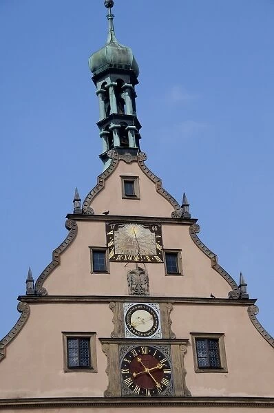 Germany, Franconia, Rothenburg. Market Square (aka Marktplatz), City Councilor s