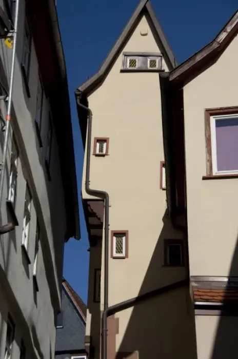 Framed Print : Germany, Franconia, Wertheim. Famous historic housing with a VERY close fit Framed Print : Germany, Franconia, Wertheim. Famous historic housing with a VERY close fit