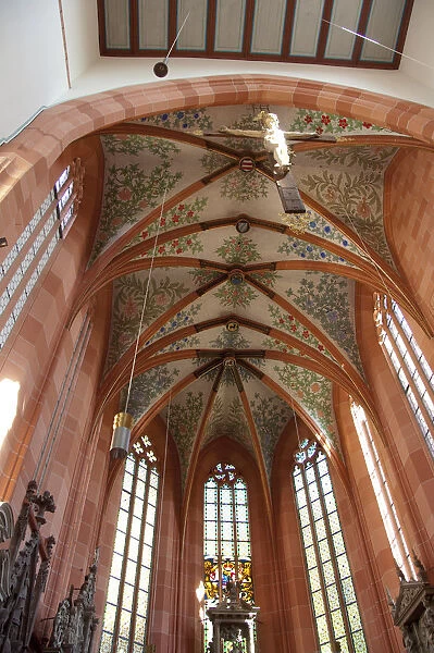 Germany, Franconia, Wertheim. The Protestant Collegite church (c. 1320)