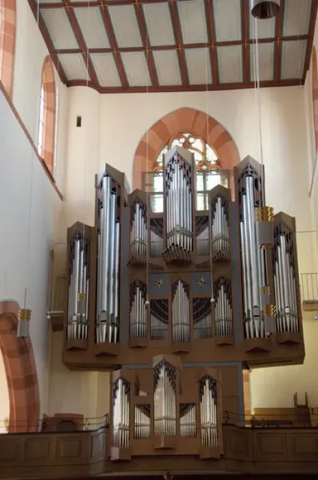 Framed Print : Germany, Franconia, Wertheim. The Protestant Collegite church (c. 1320), pipe organ Framed Print : Germany, Franconia, Wertheim. The Protestant Collegite church (c. 1320), pipe organ