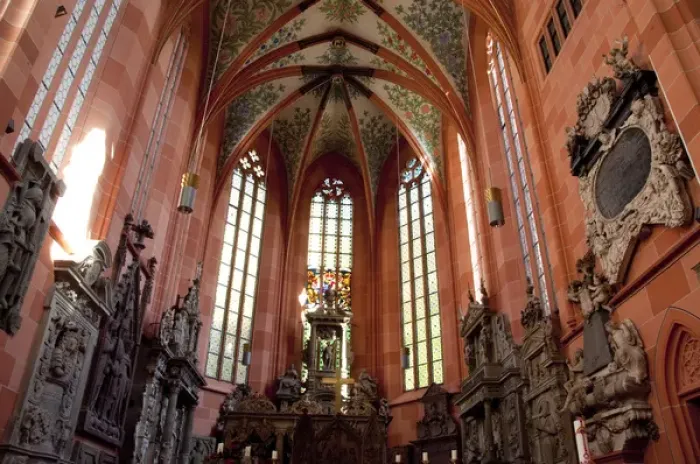 Framed Print : Germany, Franconia, Wertheim. The Protestant Collegite church (c. 1320) Framed Print : Germany, Franconia, Wertheim. The Protestant Collegite church (c. 1320)