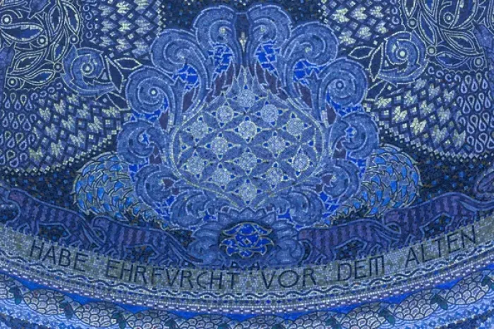 Framed Print : Germany, Hesse, Darmstadt, Mathildenhohe Kunstlerkolonie Park, Jugendstil building detail