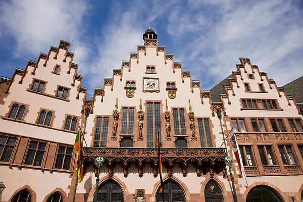 GERMANY, Hessen, Frankfurt am Main, Romerberg Square. Reconstructed midieval houses