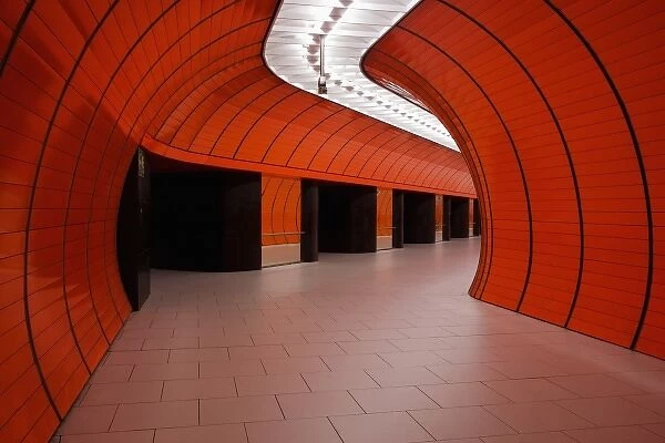 Germany, Munich. U-Bahn station at the Marienplatz stop