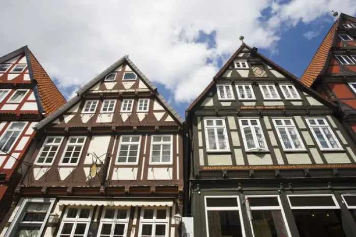 Framed Print : GERMANY, Niedersachsen, Celle. Old Timbered houses