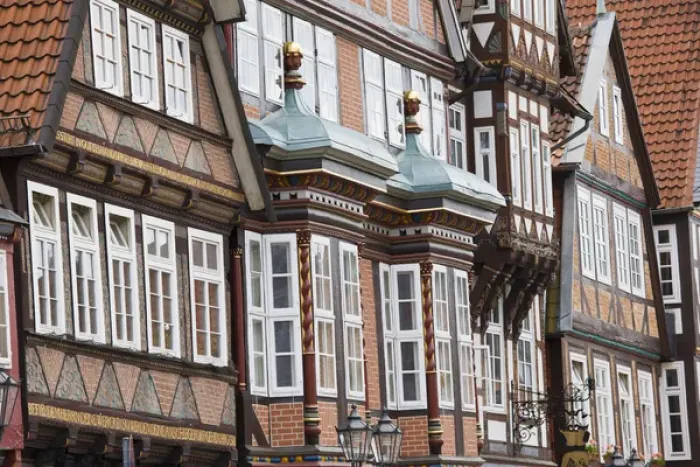 Framed Print : GERMANY, Niedersachsen, Celle. Old Timbered houses