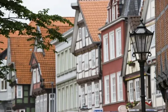 Framed Print : Germany, Niedersachsen, Celle. Old Timbered houses Framed Print : Germany, Niedersachsen, Celle. Old Timbered houses