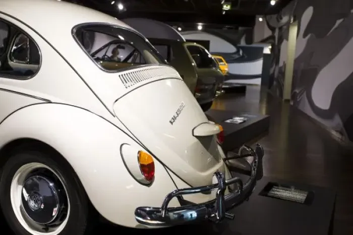Framed Print : Germany, Niedersachsen, Wolfsburg. Autostadt, Volkswagen Beetle at Zeithaus auto museum Framed Print : Germany, Niedersachsen, Wolfsburg. Autostadt, Volkswagen Beetle at Zeithaus auto museum