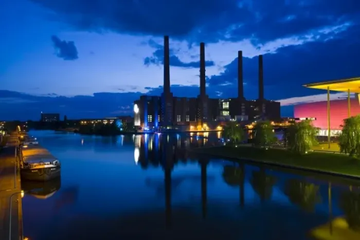 Framed Print : Germany, Niedersachsen, Wolfsburg. Autostadt, VW factory