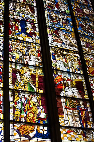 GERMANY, Nordrhein-Westfalen, Cologne. Cologne Cathedral, Kolner Dom, stained glass
