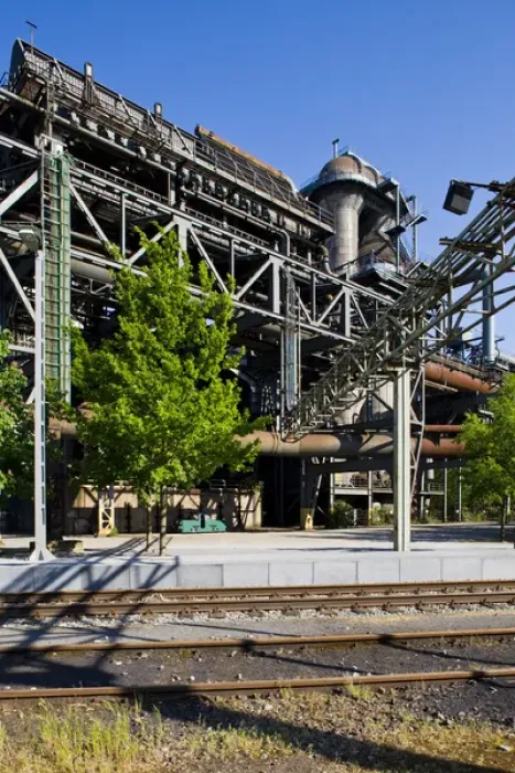 Framed Print : GERMANY, Nordrhein-Westfalen, Ruhr Basin, Duisburg. North Duisburg Landscape Park