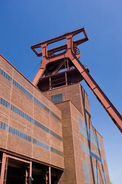 Framed Print : GERMANY, Nordrhein-Westfalen, Ruhr Basin, Essen. World Heritage Zollverein former coal mine