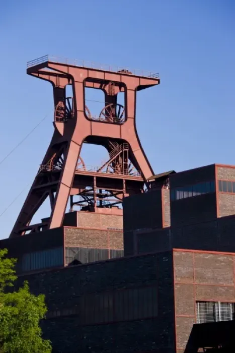 Framed Print : Germany, Nordrhein-Westfalen, Ruhr Basin, Essen. World Heritage Zollverein former coal mine