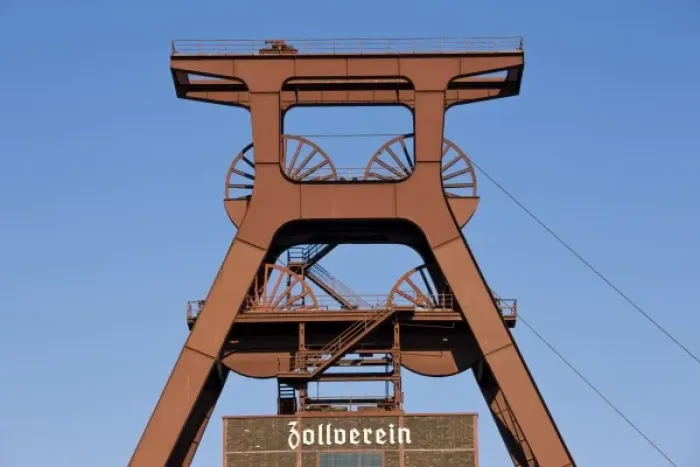Framed Print : Germany, Nordrhein-Westfalen, Ruhr Basin, Essen. World Heritage Zollverein former coal mine