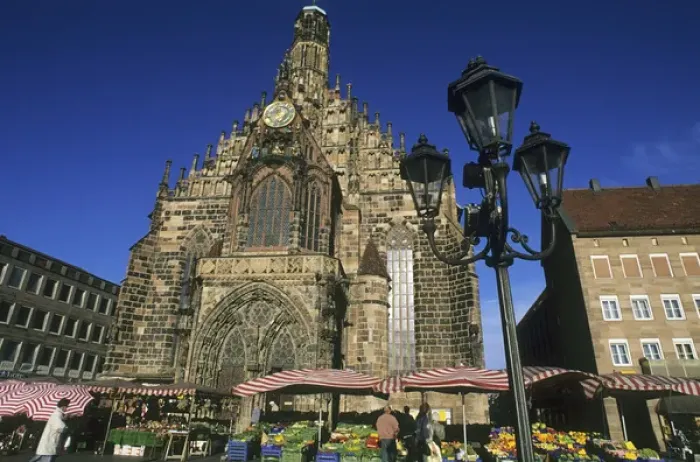 Framed Print : Germany, Nurnberg, market square Framed Print : Germany, Nurnberg, market square