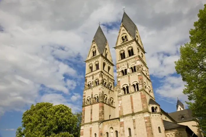 Framed Print : GERMANY, Rheinland-Pfaltz, Koblenz. Basilika St. Kastor, 12th century Framed Print : GERMANY, Rheinland-Pfaltz, Koblenz. Basilika St. Kastor, 12th century