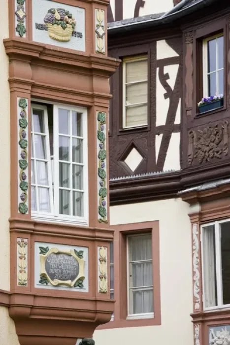 Framed Print : GERMANY, Rheinland-Pfaltz, Koblenz. Detail of the Four Towers buildings, 17th century
