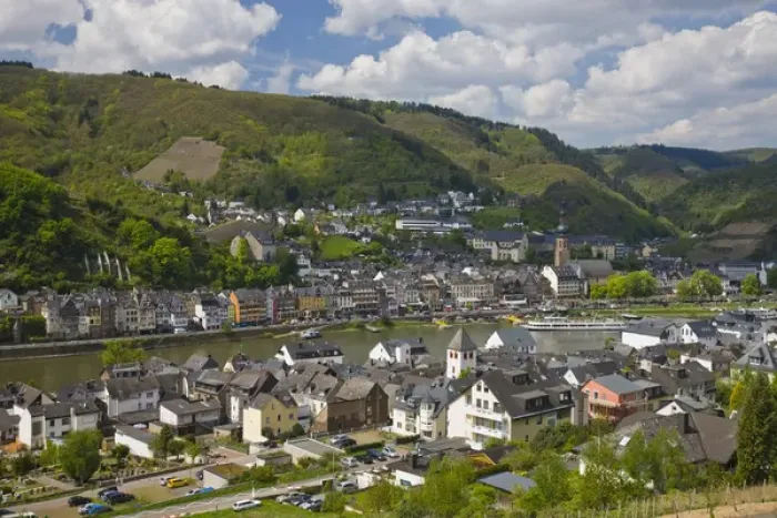 Framed Print : GERMANY, Rheinland-Pfaltz, Mosel River Valley, Cochem. Town riverfront along Mosel River Framed Print : GERMANY, Rheinland-Pfaltz, Mosel River Valley, Cochem. Town riverfront along Mosel River