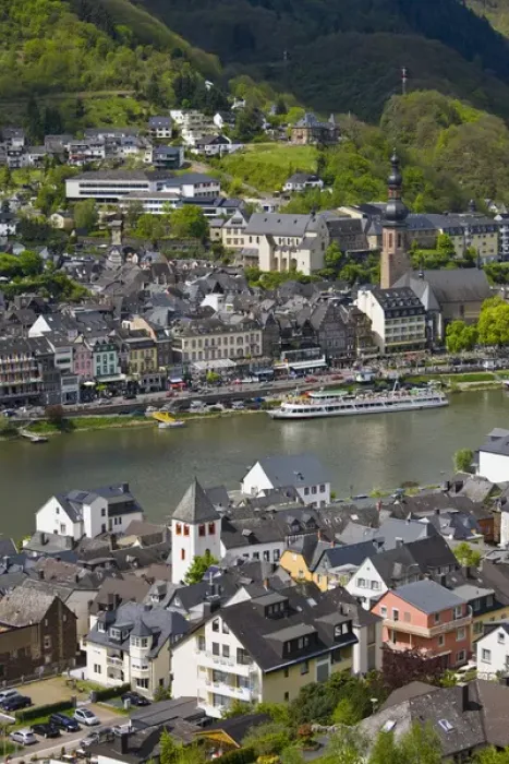 Framed Print : GERMANY, Rheinland-Pfaltz, Mosel River Valley, Cochem. Town riverfront along Mosel River Framed Print : GERMANY, Rheinland-Pfaltz, Mosel River Valley, Cochem. Town riverfront along Mosel River