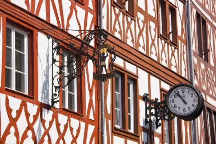 Framed Print : GERMANY, Rheinland-Pfaltz, Mosel River Valley, Trier. Hauptmarkt main square, building Framed Print : GERMANY, Rheinland-Pfaltz, Mosel River Valley, Trier. Hauptmarkt main square, building