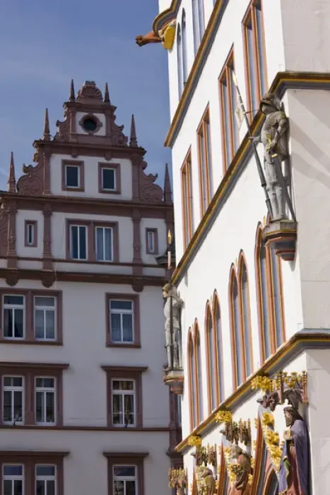Framed Print : GERMANY, Rheinland-Pfaltz, Mosel River Valley, Trier. Hauptmarkt main square, building
