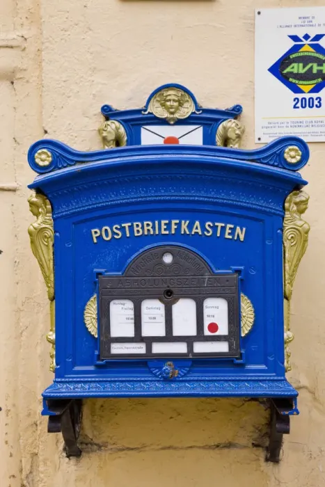 Framed Print : GERMANY, Rheinland-Pfaltz, Mosel River Valley, Cochem. Post box Framed Print : GERMANY, Rheinland-Pfaltz, Mosel River Valley, Cochem. Post box