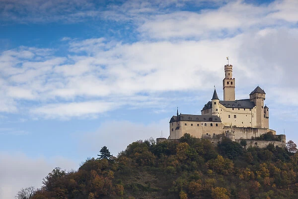 Germany, Rheinland-Pfalz, Braubach, Marksburg castle, 14th century