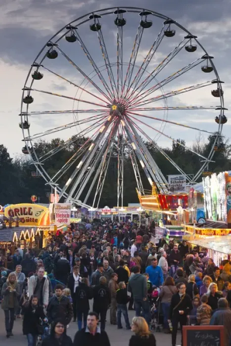 Framed Print : Germany, Rheinland-Pfalz, Speyer, autumn carnival with ferris wheel, dusk Framed Print : Germany, Rheinland-Pfalz, Speyer, autumn carnival with ferris wheel, dusk