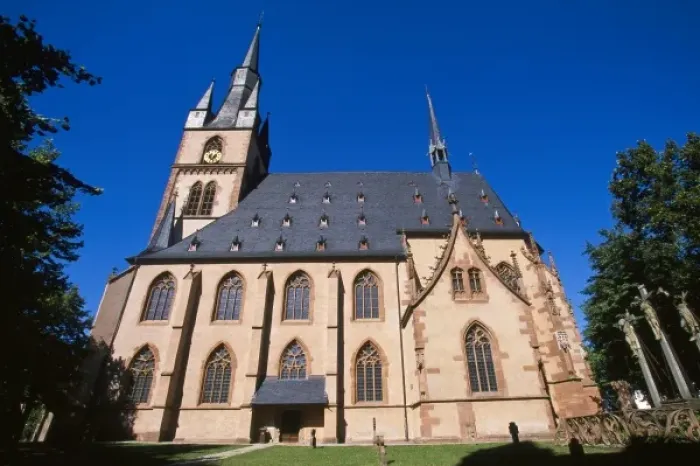 Framed Print : Germany, Rhine Gorge, Kiedrich, Pfarrkirche St. Valentin (Saint Valentine s)