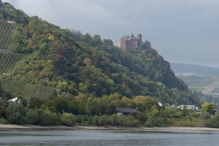 Framed Print : Germany, Rhine River. View along the Rhine River near Oberwesel (mile marker 550) Framed Print : Germany, Rhine River. View along the Rhine River near Oberwesel (mile marker 550)