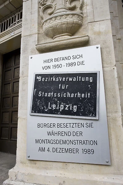 GERMANY, Sachsen, Leipzig. Stasi Secret Police Museum, exterior