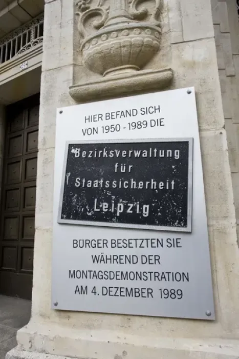 Framed Print : GERMANY, Sachsen, Leipzig. Stasi Secret Police Museum, exterior Framed Print : GERMANY, Sachsen, Leipzig. Stasi Secret Police Museum, exterior