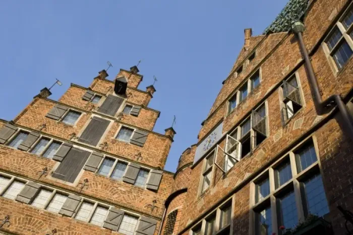 Framed Print : Germany, State of Bremen, Bremen. Bottcherstrasse, detail Framed Print : Germany, State of Bremen, Bremen. Bottcherstrasse, detail
