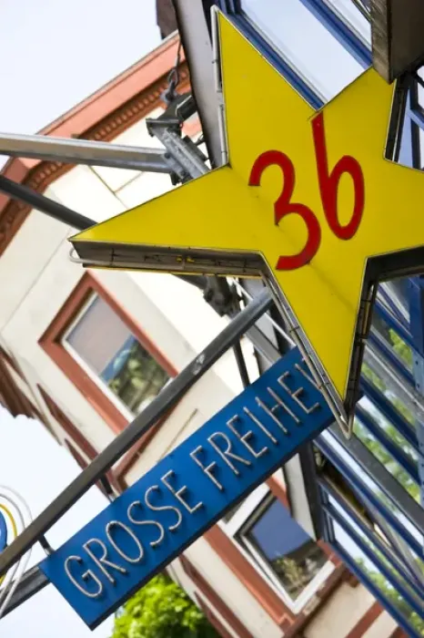 Framed Print : GERMANY, State of Hamburg, Hamburg. St. Pauli Red Light District, sign for Grosse Freiheit 36 Framed Print : GERMANY, State of Hamburg, Hamburg. St. Pauli Red Light District, sign for Grosse Freiheit 36